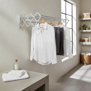 Varal Sanfonado Parede Retrátil Alumínio De 1 Metro